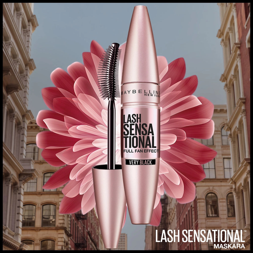 Maybelline New York Lash Sensational Black Mascara with Fan Effect