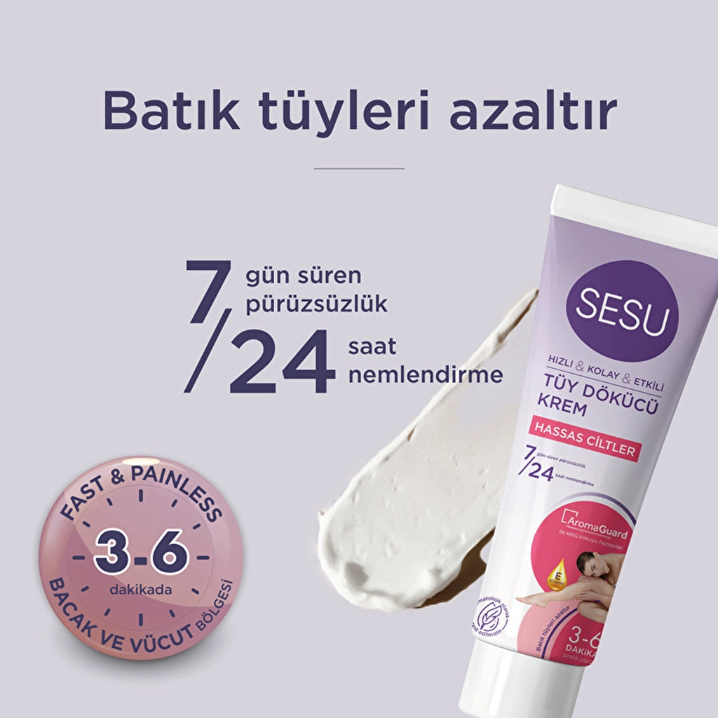 Sesu Depilatory Cream Sensitive Skin 100 ml