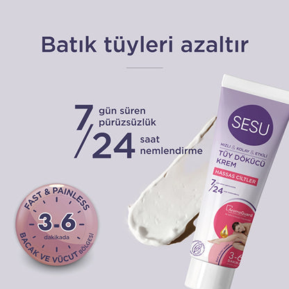 Sesu Depilatory Cream Sensitive Skin 100 ml