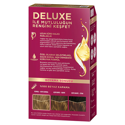 Palette Deluxe Intense Colors Hair Dye 8-01 Ashy Light Auburn