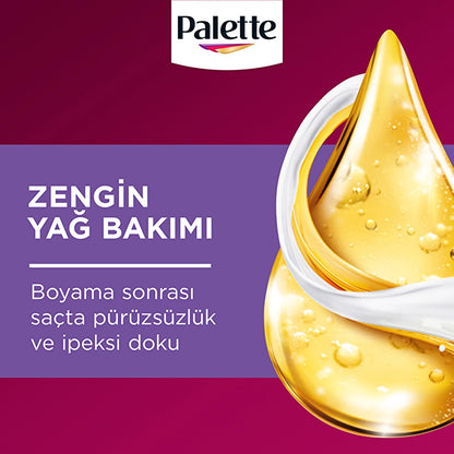 Palette Deluxe Intense Colors Hair Dye 8-01 Ashy Light Auburn