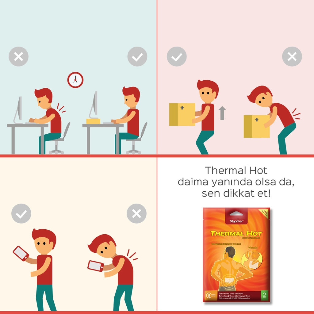 StopEver Thermal Hot Therapy Plaster 2-pack