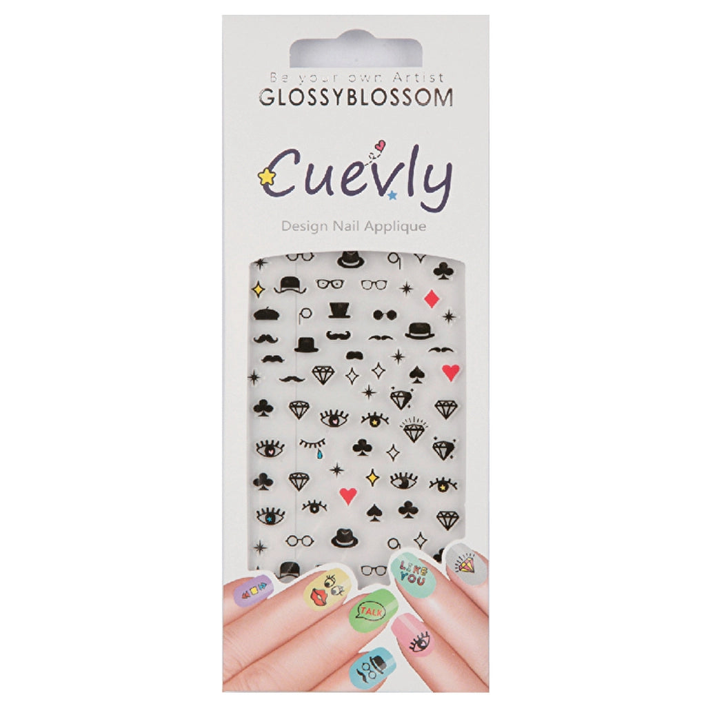 Glossy Blossom Nail Decoration Sticker Cuevly-96679