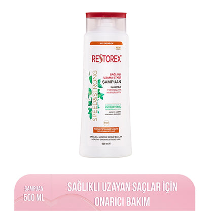 Restorex Hair Care Shampoo for Dry and Damaged Hair with Growth Effect 500 ml
