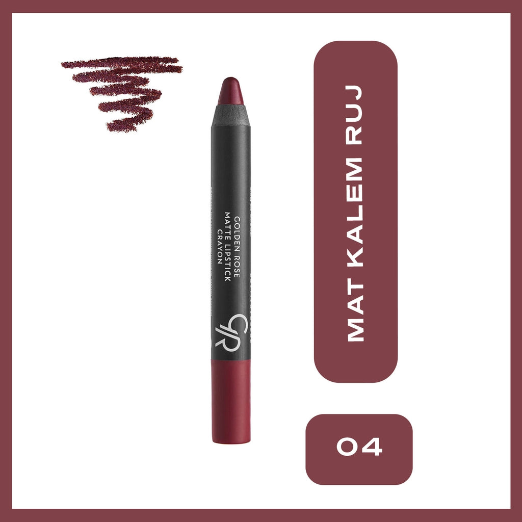 Golden Rose Matte Lipstick Crayon Lipstick No:04