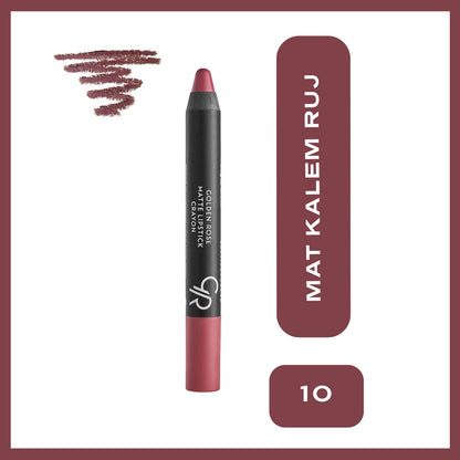 Golden Rose Matte Lipstick Crayon Lipstick No:27