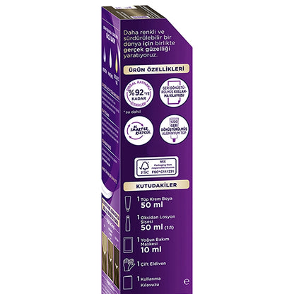 Palette Eye-Catching Colors Hair Dye 7-1 Ashy Auburn