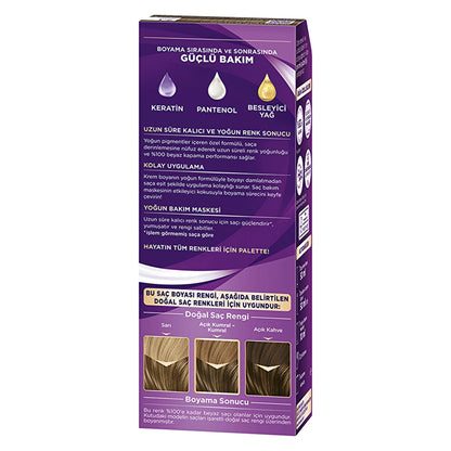 Palette Eye-Catching Colors Hair Dye 7-1 Ashy Auburn