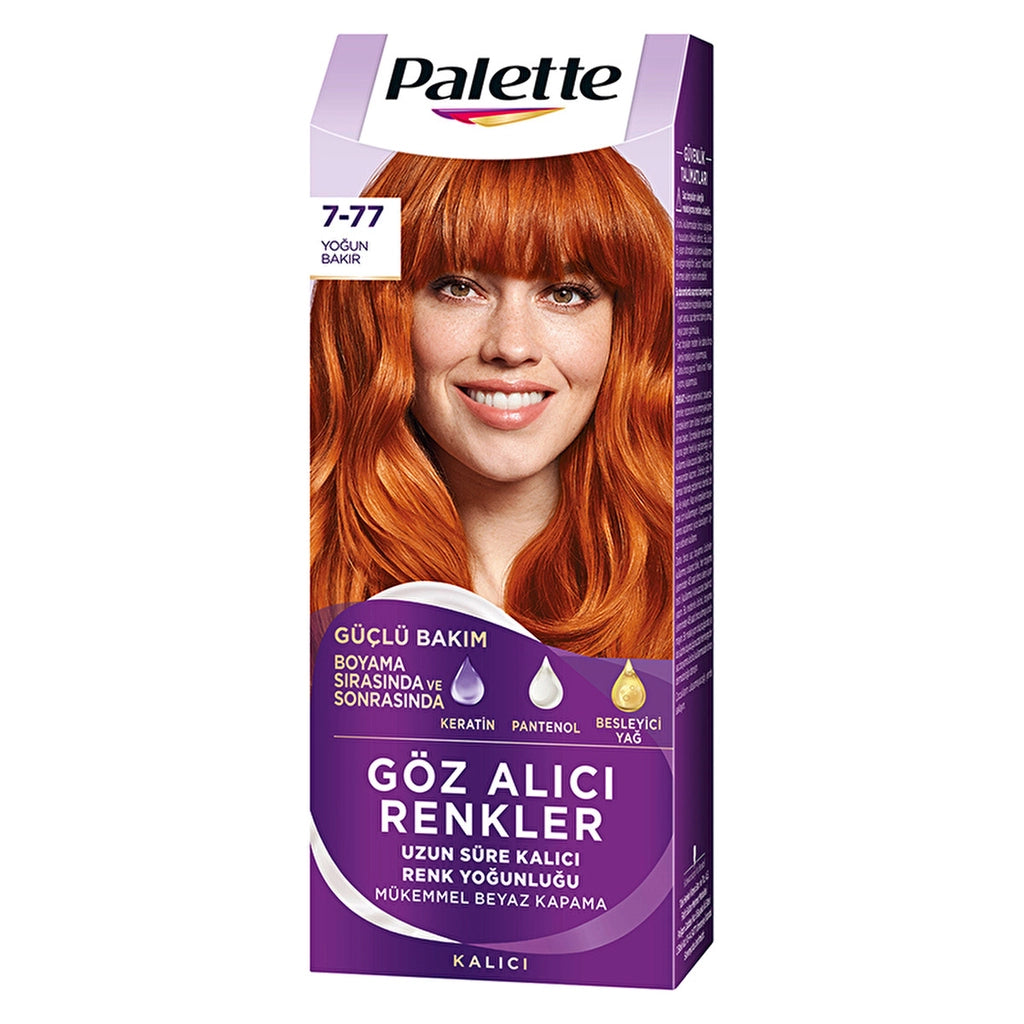 Palette Eye-Catching Colors Hair Dye 7-77 Intense Copper