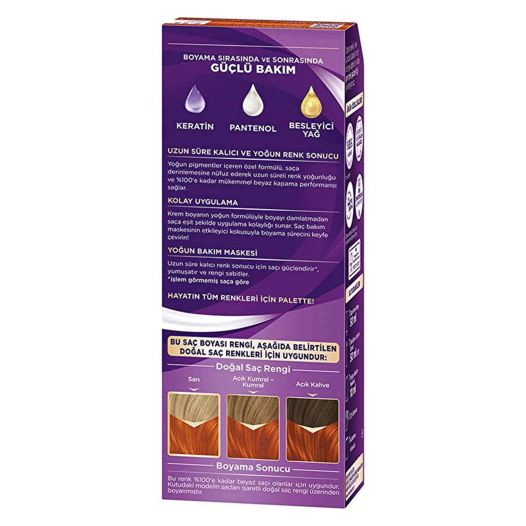 Palette Eye-Catching Colors Hair Dye 7-77 Intense Copper