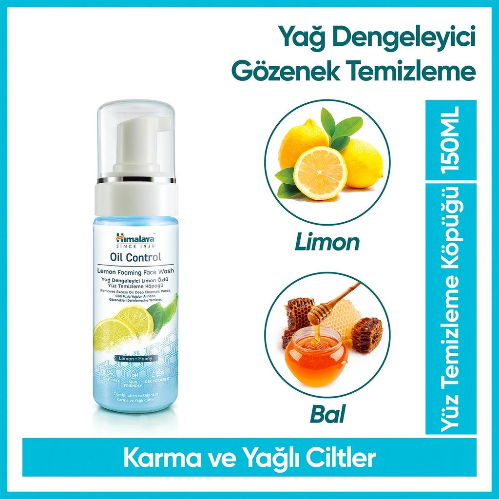 Himalaya Lemon Essence Facial Cleansing Foam Oil Balancing 150 ml