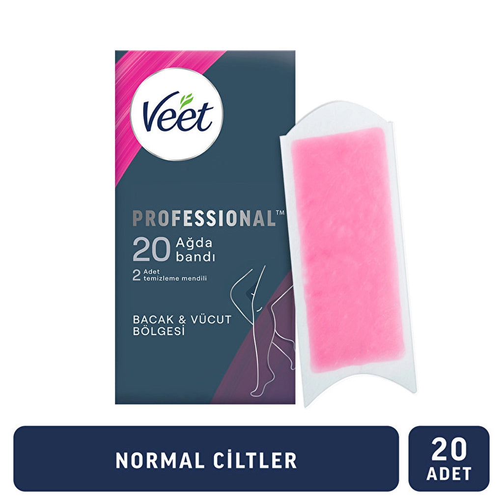 Veet Professional Waxing Strips Normal Skin 20pcs
