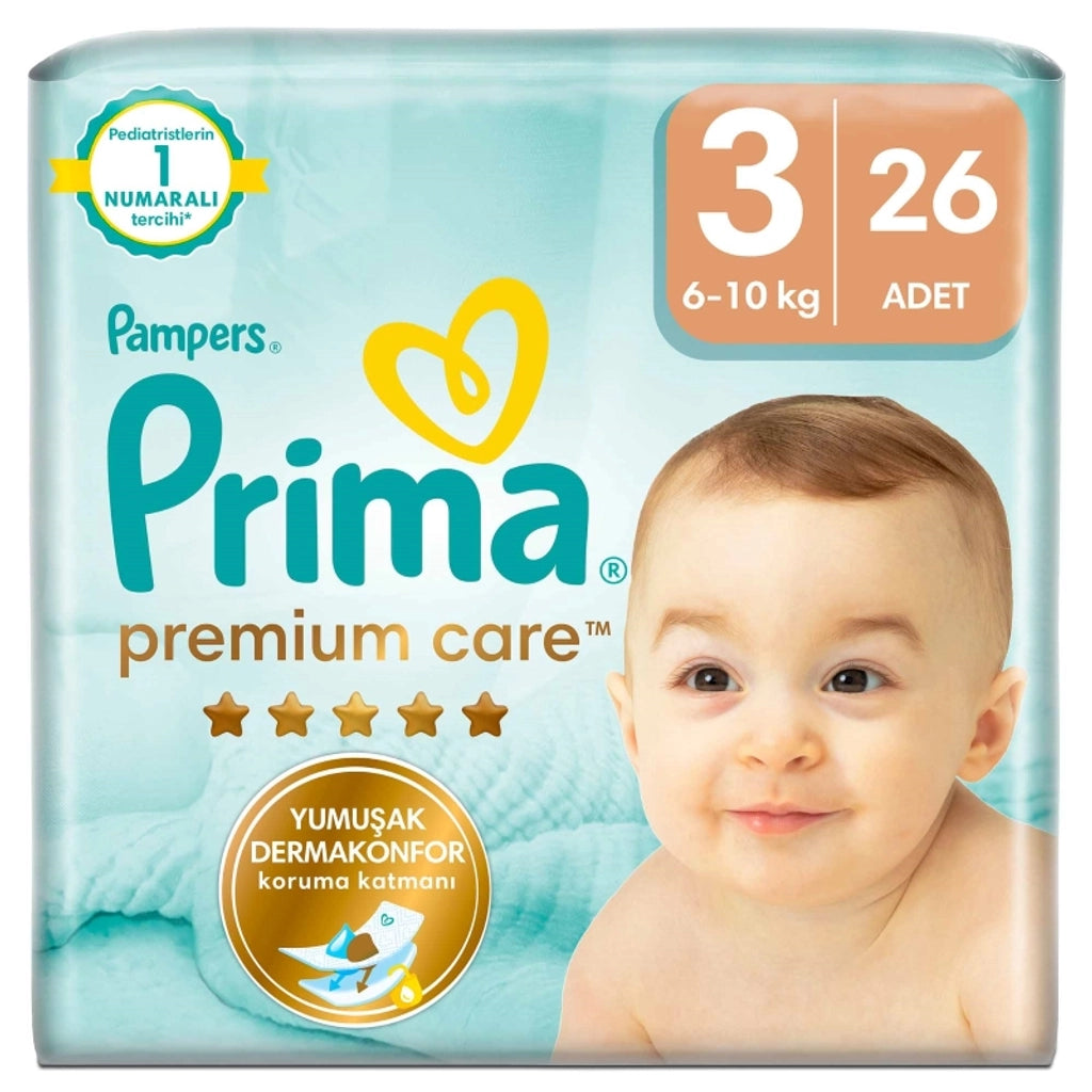 Prima Baby Diaper Premium Care Size 3 26 Pieces