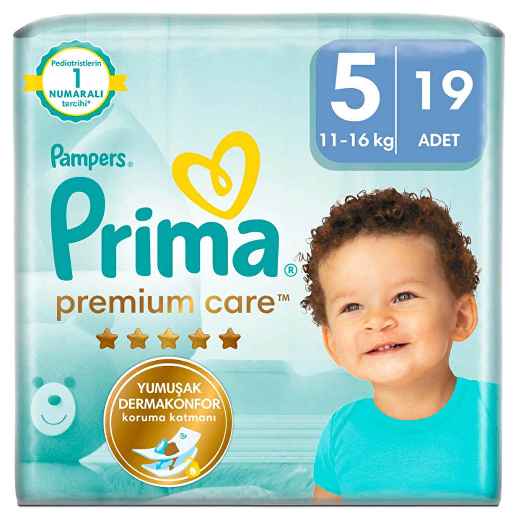 Prima Premium Care Baby Diaper Size 5 19 Pieces