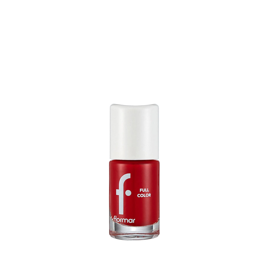 Flormar Full Color Extra Intense Pigmented Nail Polish FC08 Optimistic Red