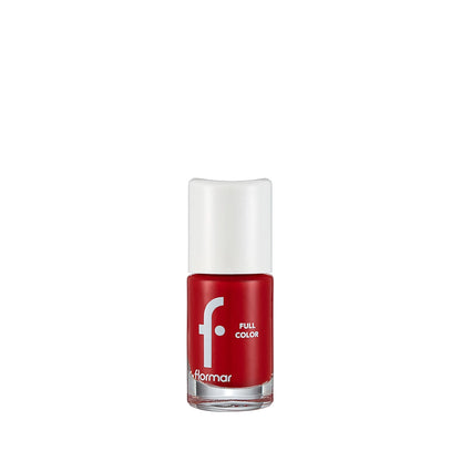 Flormar Full Color Extra Intense Pigmented Nail Polish FC08 Optimistic Red