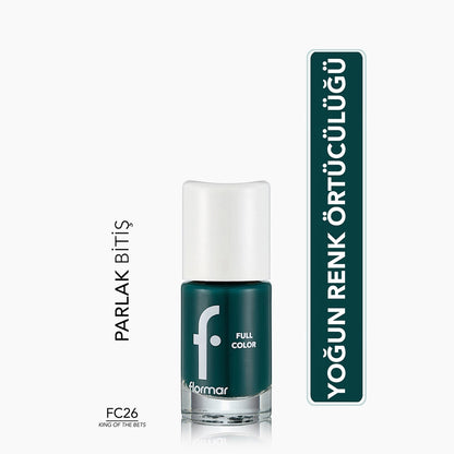 Flormar Full Color Extra Intense Pigmented Nail Polish FC08 Optimistic Red