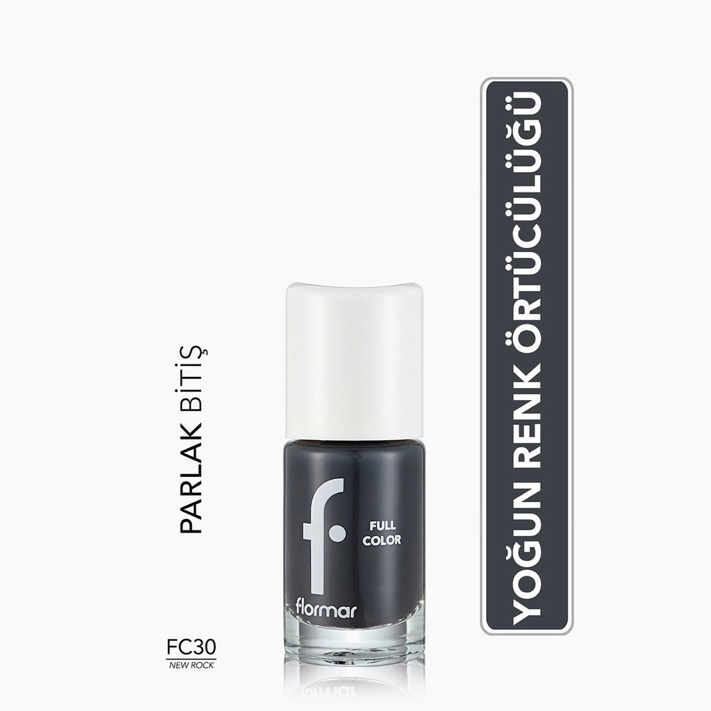 Flormar Full Color Extra Intense Pigmented Nail Polish FC08 Optimistic Red