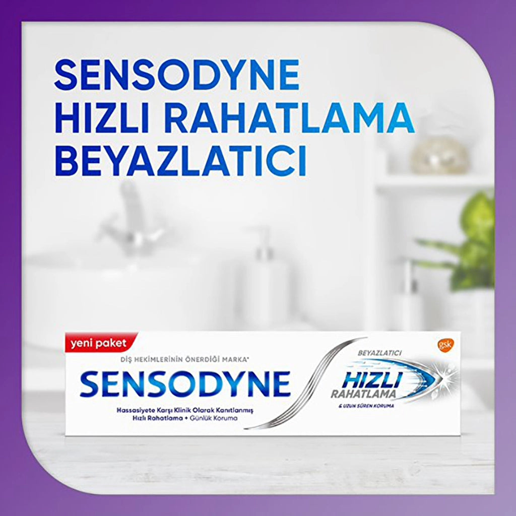 Sensodyne Toothpaste Fast Relief Whitening 75 ml