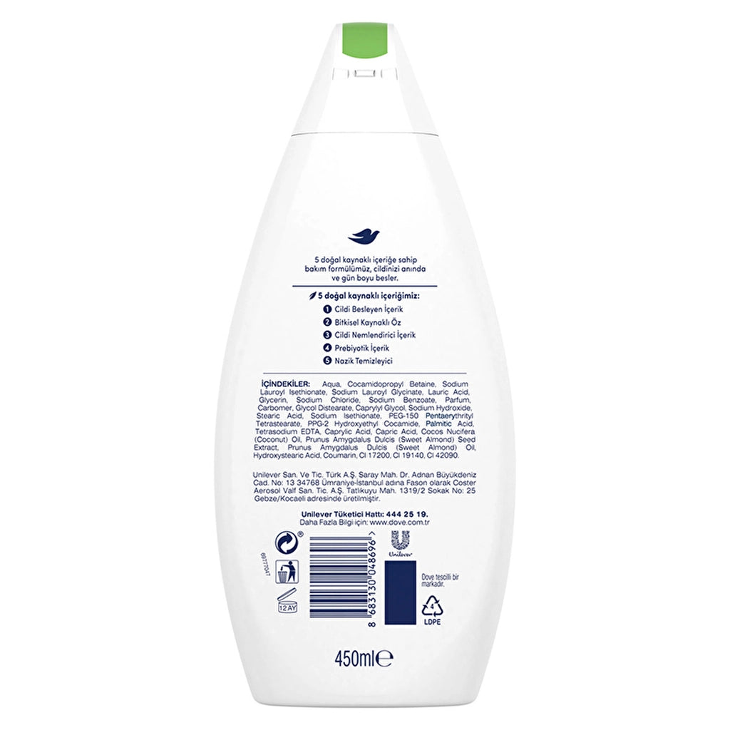 Dove Care By Nature Moisturizing Shower Gel Coconut Oil and Almond Extract Renewing 450 ml