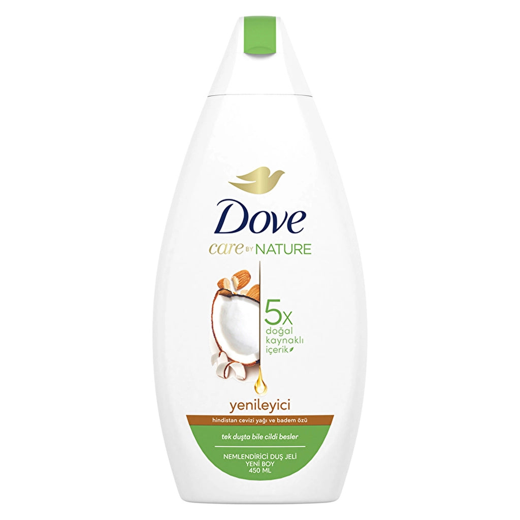 Dove Care By Nature Moisturizing Shower Gel Coconut Oil and Almond Extract Renewing 450 ml