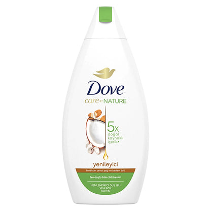 Dove Care By Nature Moisturizing Shower Gel Coconut Oil and Almond Extract Renewing 450 ml