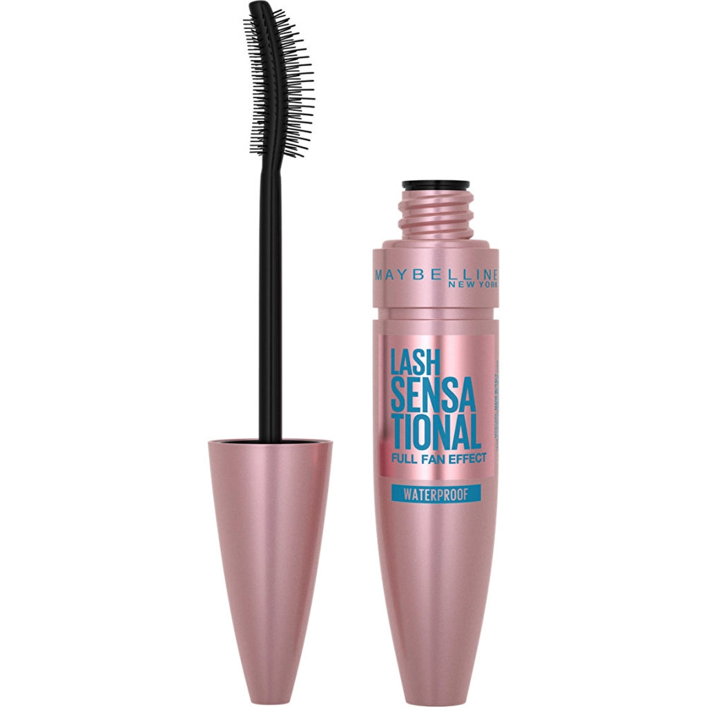 Maybelline New York Lash Sensational Waterproof Black Mascara with Fan Effect