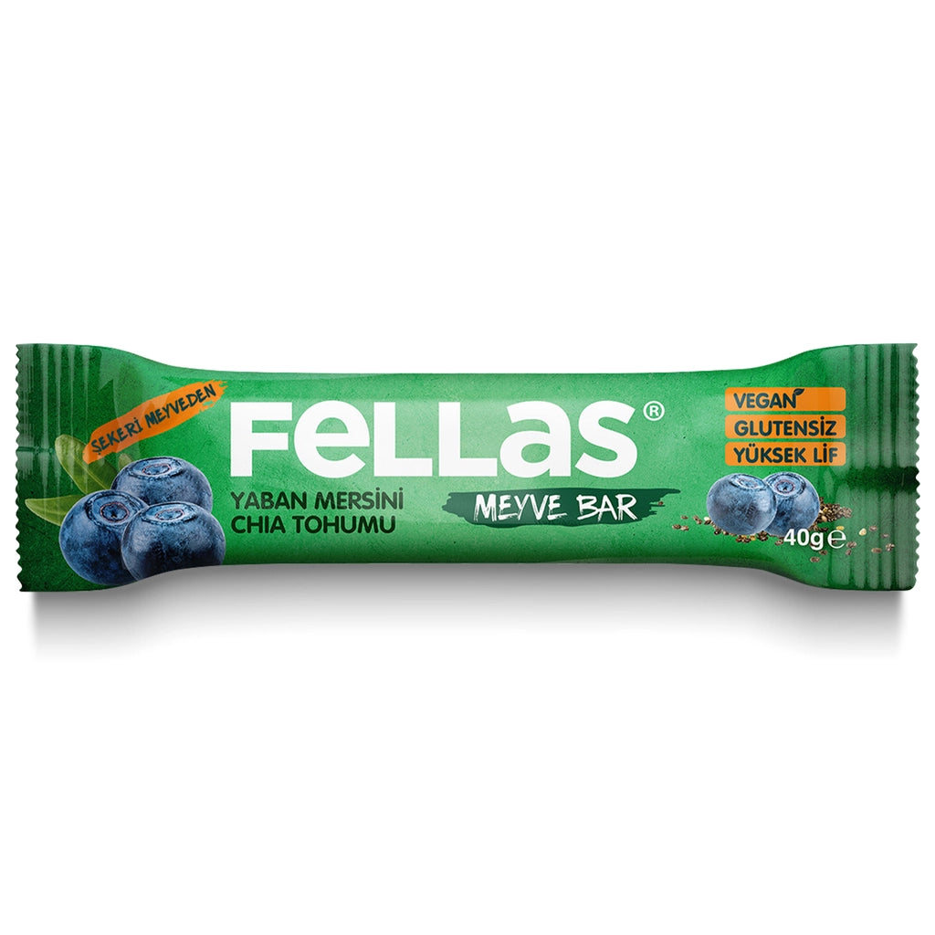 Fellas Chia and Blueberry Slim Fiber Bar 40 gr
