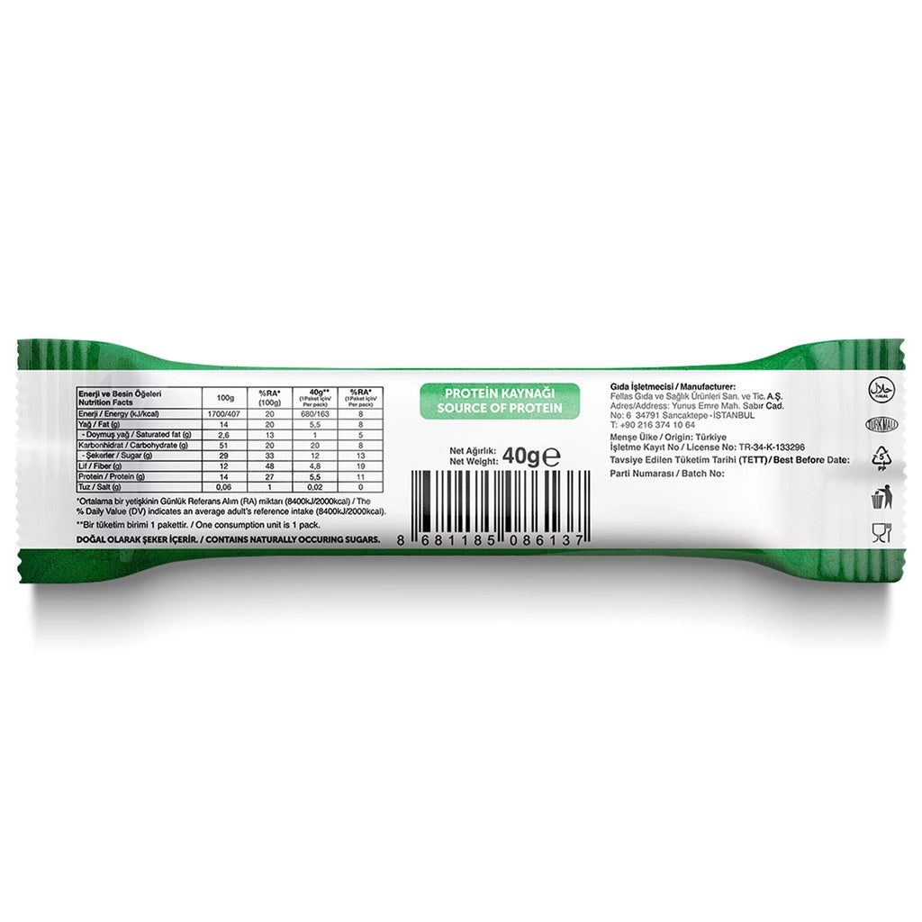 Fellas Chia and Blueberry Slim Fiber Bar 40 gr