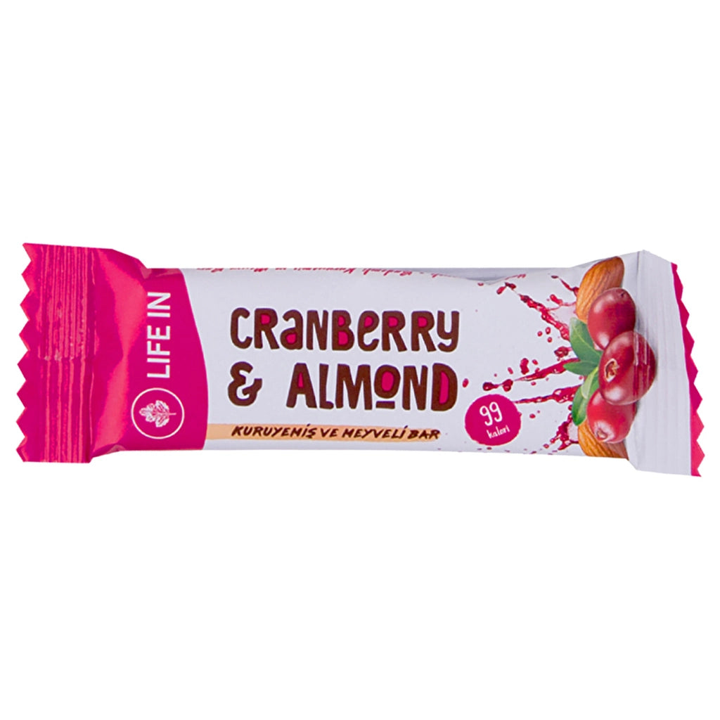 Life In Blueberry Almond Nuts and Fruit Bar 28 gr