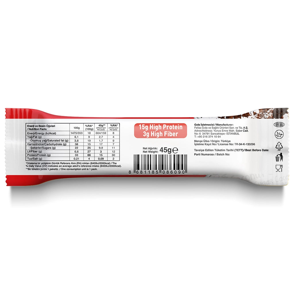 Fellas Coconut and Cocoa Protein Bar 45 gr
