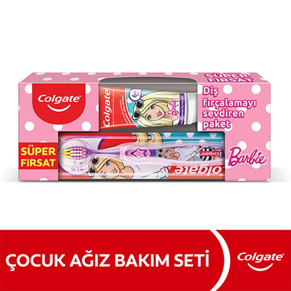 Colgate Barbie &amp; Batman Toothpaste 75 ml - Toothbrush Oral Care Package (Assorted)