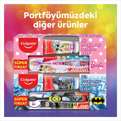 Colgate Barbie &amp; Batman Toothpaste 75 ml - Toothbrush Oral Care Package (Assorted)