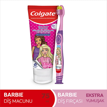 Colgate Barbie &amp; Batman Toothpaste 75 ml - Toothbrush Oral Care Package (Assorted)