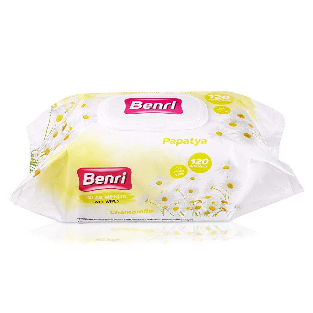 Benri Wet Wipes Daisy 120 pcs