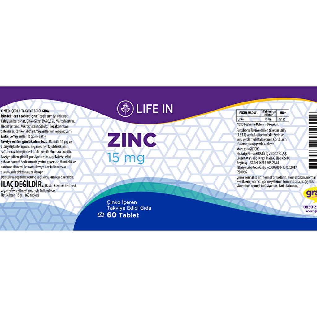 Life In Zinc Tablet