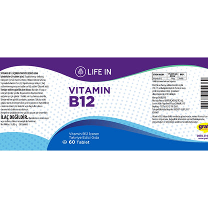 Life In B12 Vitamin 60 Tablets
