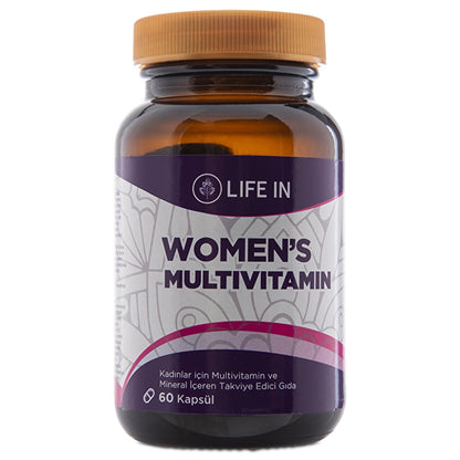 Life In Food Supplement Containing Multivitamins and Minerals for Women 60 Capsules