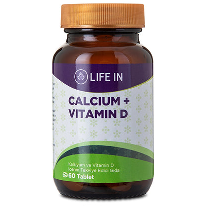 Life In Food Supplement Containing Calcium &amp; Vitamin D 60 Tablets
