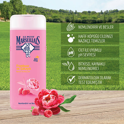 Le Petit Marseillais Shower Gel Raspberry and Peony 400 ml