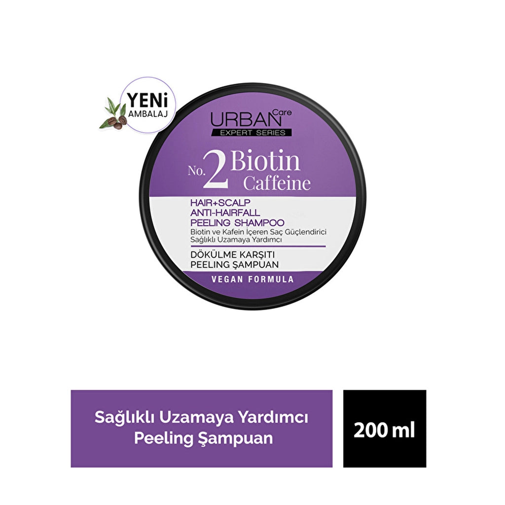 Urban Care Expert Series Biotin &amp; Caffeine Anti-Hairing Peeling Shampoo 200 ml