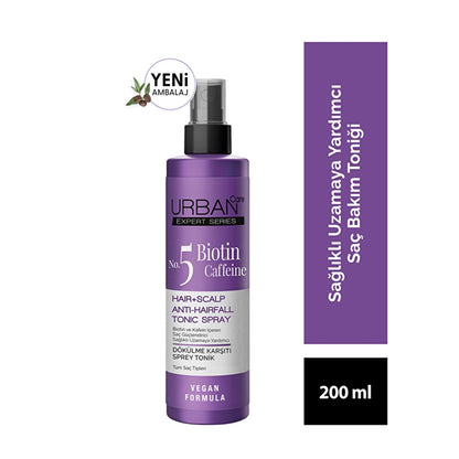 Urban Care Expert Biotin &amp; Caffein Anti-hair loss Hair Care Tonic Helping Fast Growth 200 ml