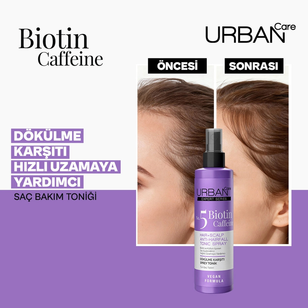 Urban Care Expert Biotin &amp; Caffein Anti-hair loss Hair Care Tonic Helping Fast Growth 200 ml