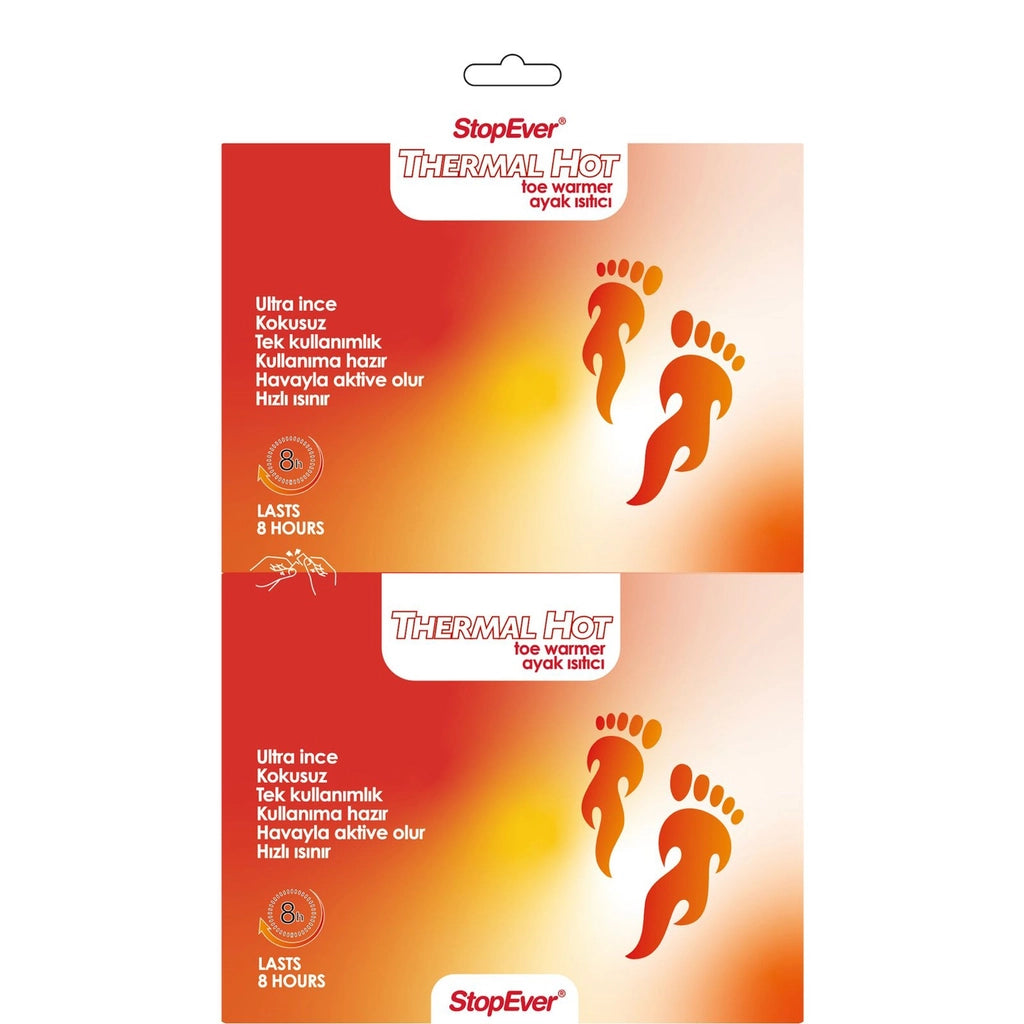 StopEver Hot Comfort Foot Heating Pad 2 Pack
