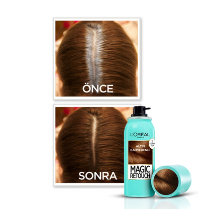 Loreal Paris Magic Retouch Instant Concealer Spray for Whites Golden Brown 75 ml