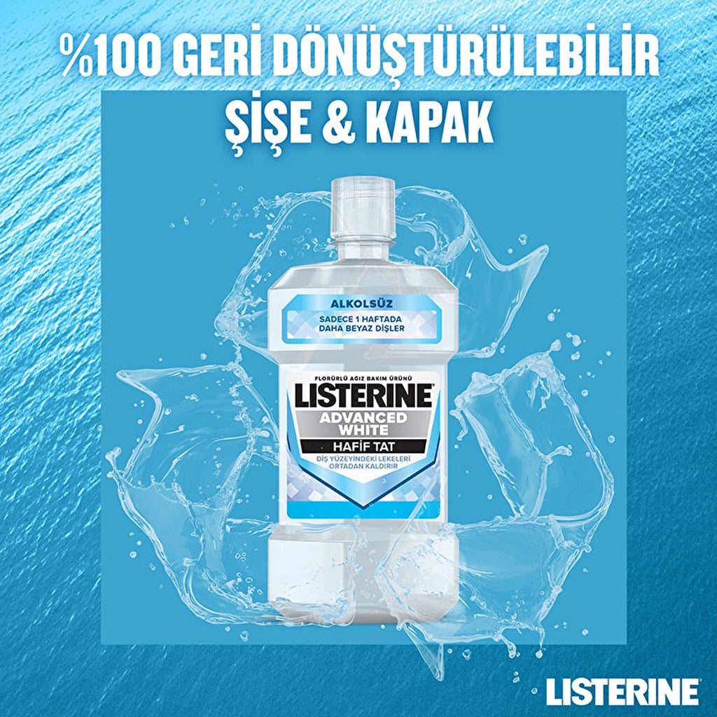 Listerine Advanced White Light Taste Mouthwash 1000 ml