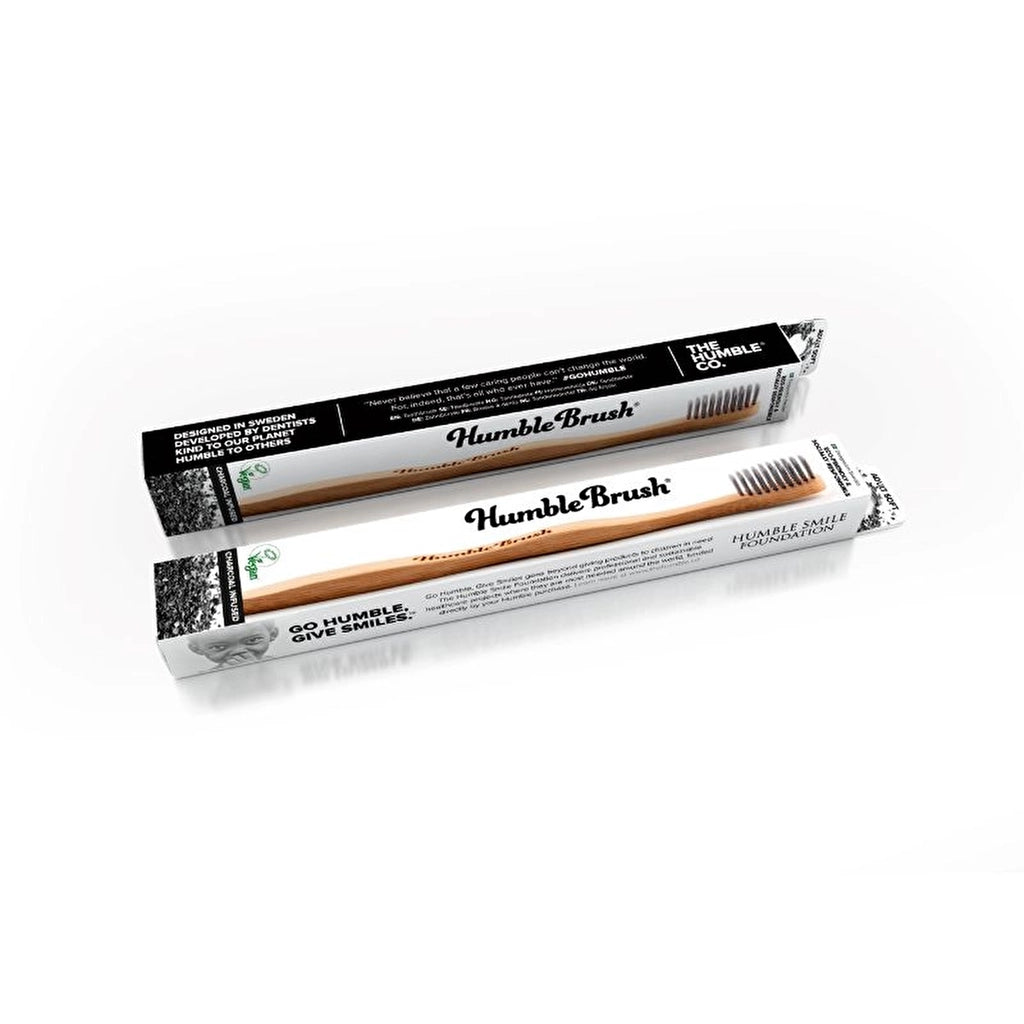 Humble Brush Soft Adult Toothbrush Charcoal (Charcoal Brush Bristles)