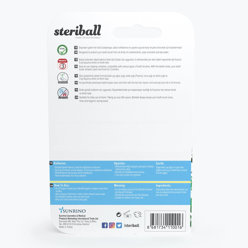 Steriball Toothbrush Protection Case (Assorted)