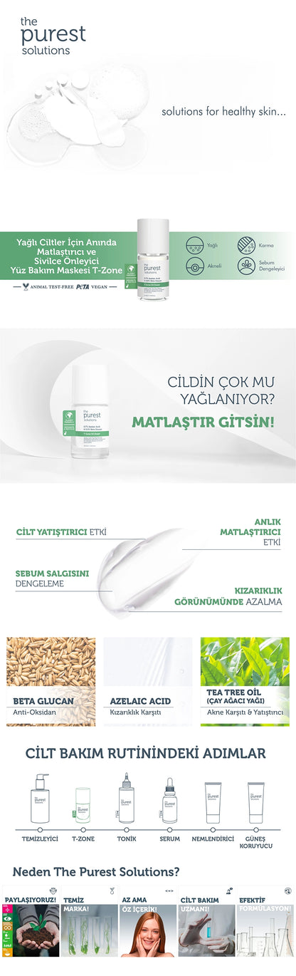 The Purest Solutions T-Zone Mattifying Mask 10 ml