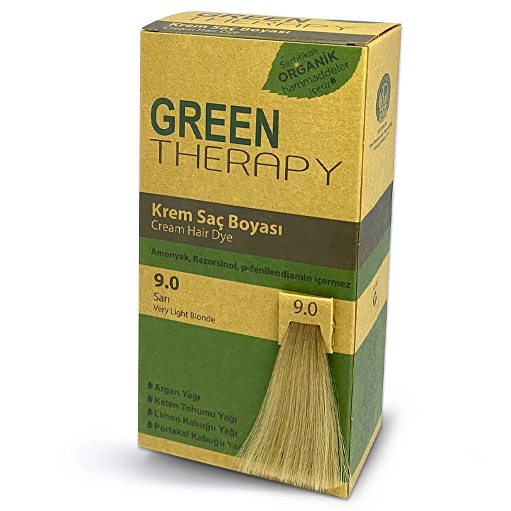 Green Therapy Cream Hair Dye 9.0 Yellow
